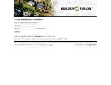 Tablet Screenshot of builderfusion.texasbuilders.org